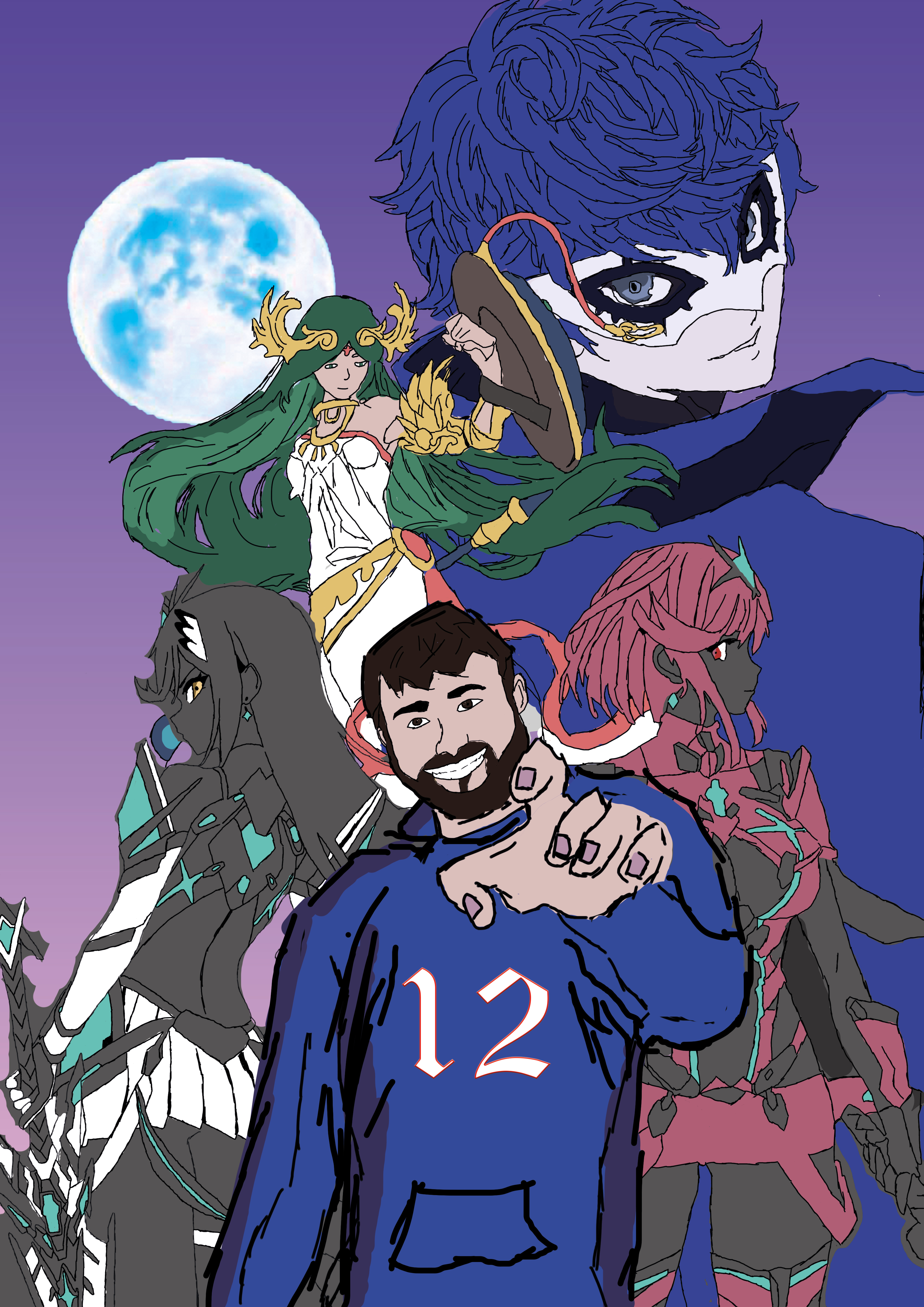 Poster / illustration Smash Bros pour un ami — visuel principal